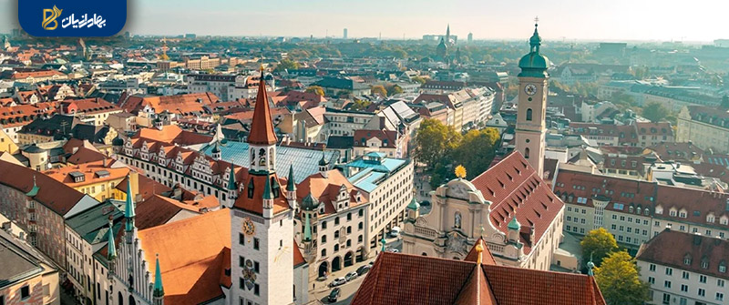 نمایی از شهر مونیخ آلمان؛ یکی از گران‌ترین شهرهای آلمان برای زندگی