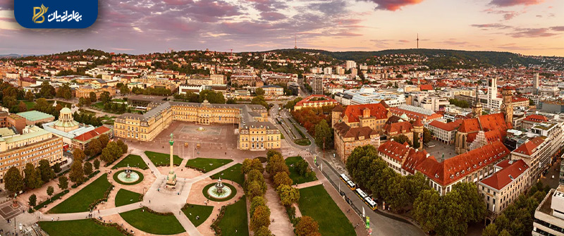 نمایی از شهر اشتوتگارت آلمان؛ مرکز خودروسازی