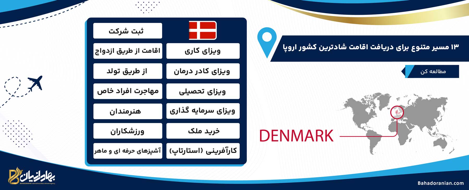 روشهای دریافت اقامت دانمارک