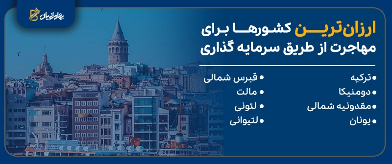 معرفی ارزان ترین کشورها برای مهاجرت از طریق سرمایه گذاری