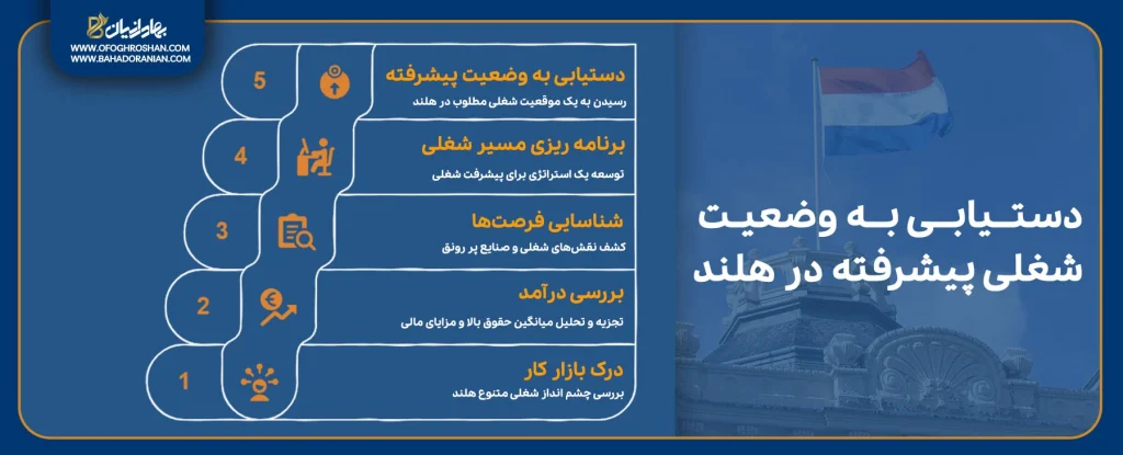 مراحل دستیابی به پیشرفت شغلی در هلند