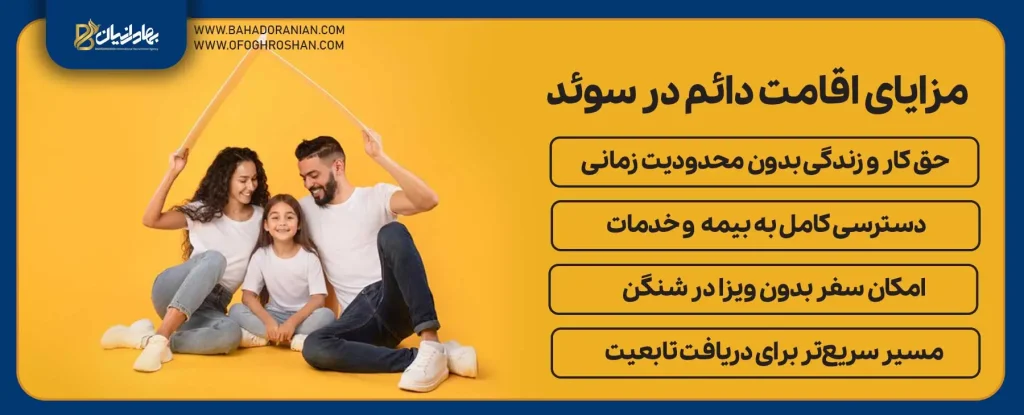 مزایای اقامت دائم سوئد